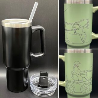 Tumbler zwart graveren