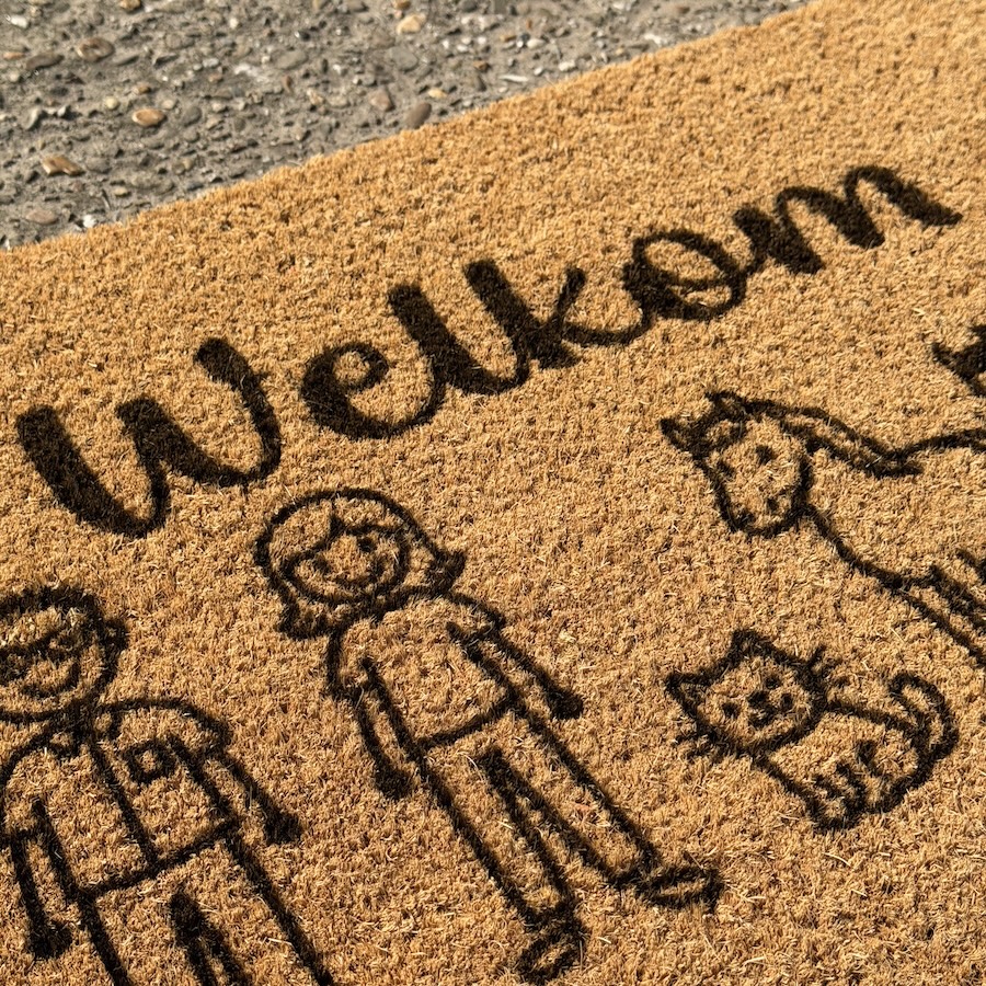 Kokosmat close-up in zon