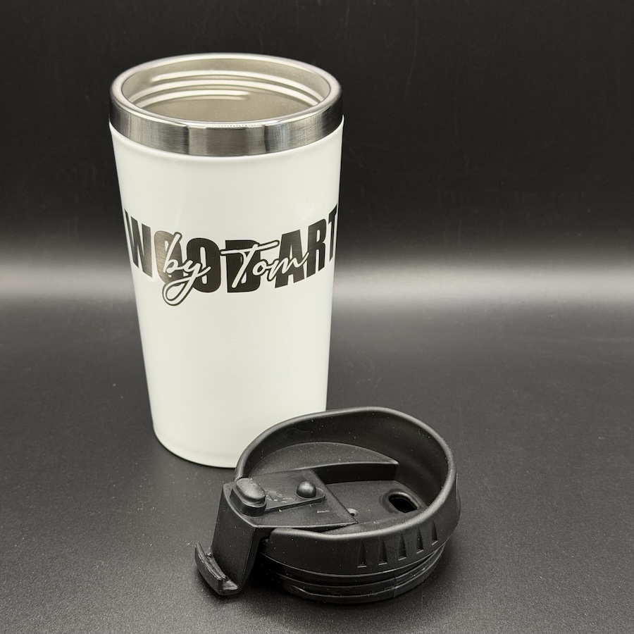 Thermosbeker wit 350ml voorbeeld