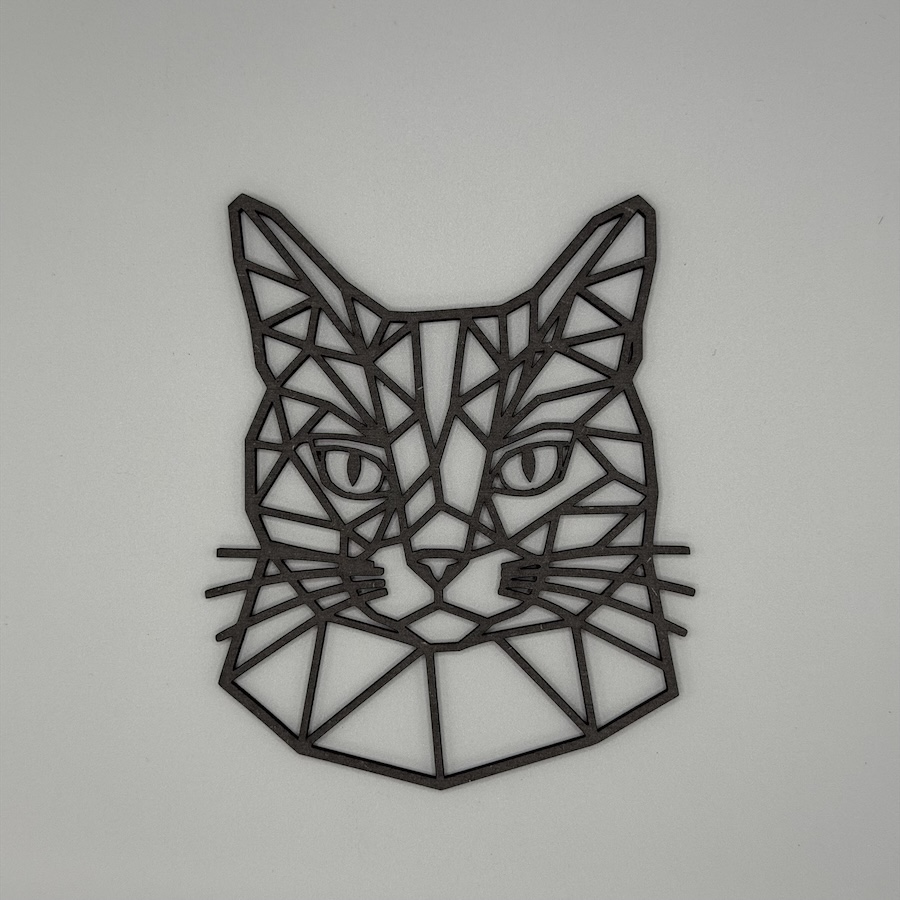 Geometrische kat zwart