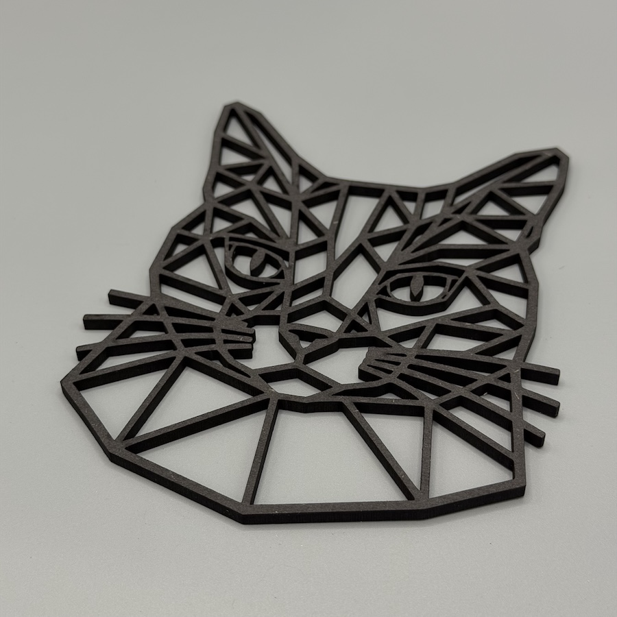 Geometrische kat zwart