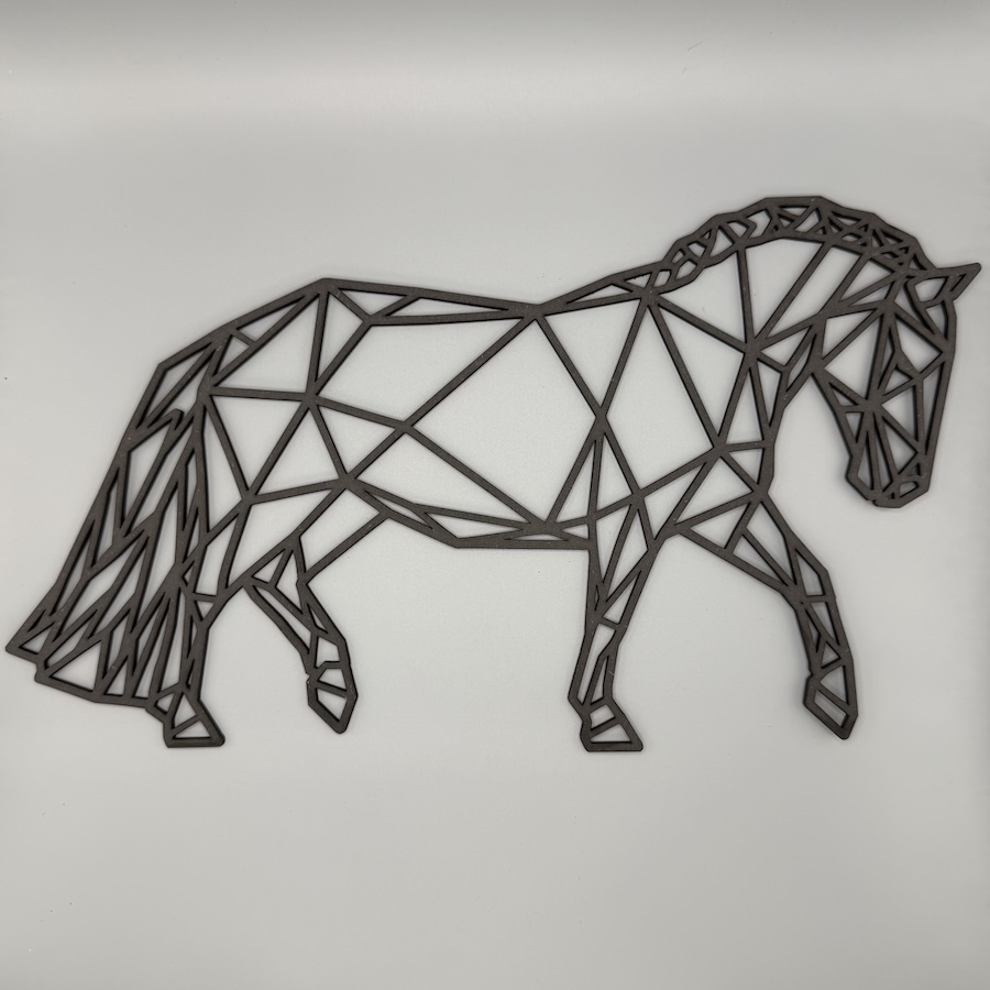 Geometrisch paard zwart