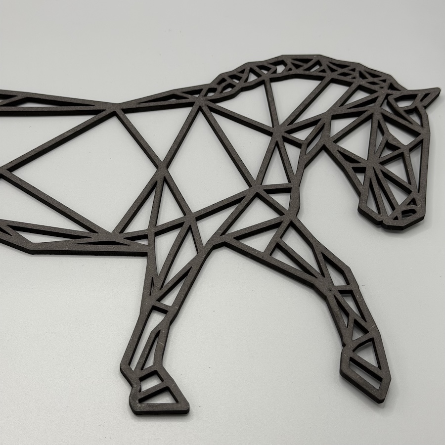 Geometrisch paard zwart