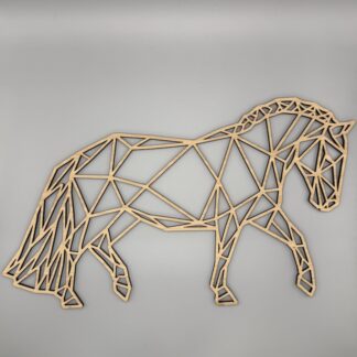 Geometrisch paard eiken